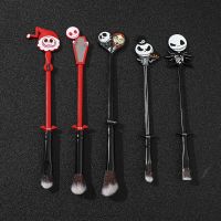 [Cos imitation] ภาพยนตร์แอนิเมชั่น The Nightmare Before Christmas แปรงแต่งหน้า Jack Skellington Skull คอสเพลย์ Props Beauty Tool Set