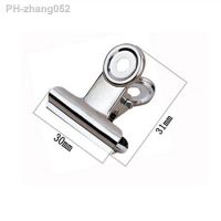 Free Shipping(60pcs/lot) 30mm round metal Grip Clips silver Bulldog clip Stainless steel ticket clip stationery