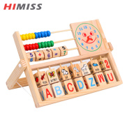 Himiss toán học mầm non đồ chơi học tập khung gỗ Bàn tính với nhiều màu