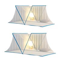 Folding Mosquitoes Net Foldable Bed Canopy Portable Anti-mosquitoes Cover Netting Tent for Adult Student Dormitory