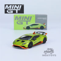 MINI GT 1:64 Huracan STO Verde Citrea รถโมเดล Diecast