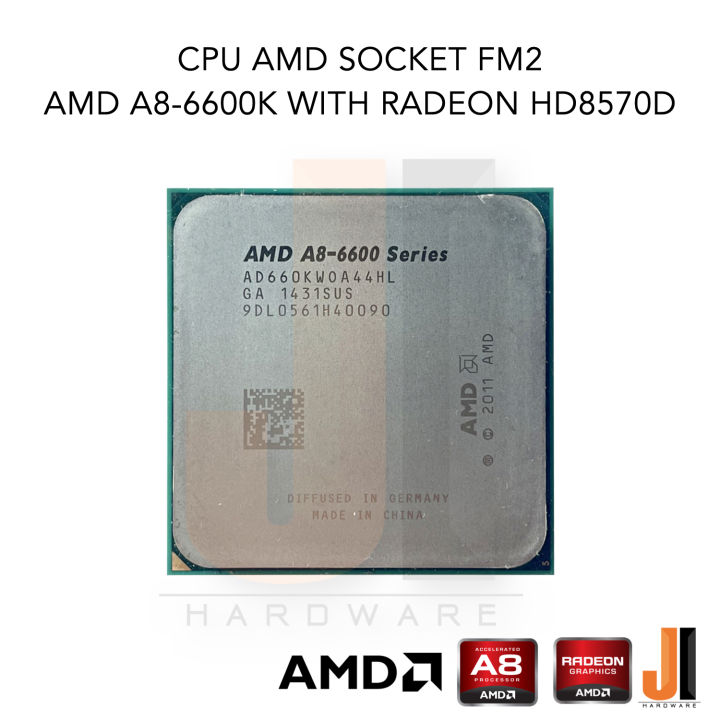 cpu-amd-a8-6600k-4-core-4-thread-3-9-4-2-ghz-4-mb-l2-cache-100-watts-tdp-no-fan-socket-fm2-สินค้ามือสองสภาพดีมีการรับประกัน