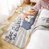 Childrens Bedroom Carpet Bedside Rug Imitation Wool Non-slip Absorbent Bathroom Door Mat Super Soft and Warm Long Floor Mat