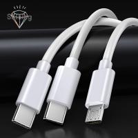 OPBWQH 1M ครับ สากล หนึ่งลากสาม สายชาร์จ powerbank สายไฟ USB Type-C สายข้อมูล ไมโคร USB สายข้อมูล สายชาร์จเร็ว สายชาร์จ สาย USB 3 IN1