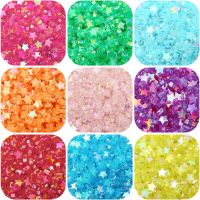 100pcs AB Color Five-pointed Star Heart-shaped Acrylic Loose Spacer Beads for Jewelry Making