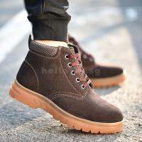 Steel Toe Safety Work Shoes Men Breathable Slip On Casual Boots Mens Labor Insurance Puncture Proof Shoes