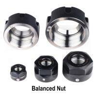 1 pcs ความแม่นยำ Balanced collet nut ER11 ER16 ER20 ER25 ER32 NUT ฤดูใบไม้ผลิรวบรวม nut หนีบ CNC เครื่องแกะสลัก