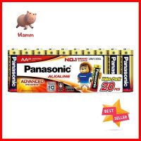 ถ่านอัลคาไลน์ PANASONIC AA LR6T แพ็ก 20 ก้อนALKALINE BATTERY PANASONIC AA LR6T PACK 20 **ของแท้100%**