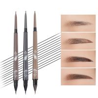 Waterproof Eyebrow Pencil Tint Eyebrow Liquid 24H Long Lasting Eyebrow Tattoo Tint Pen Double Head Super Fine Brow Line Pen