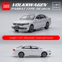 JKM 1/64 Volkswagen โมเดลรถโลหะผสมพาเส็ตโมโกแตนโมเดลรถของเล่นแบบพกพาตกแต่ง Diecast