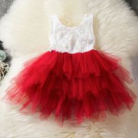 Kid Girl Red Christmas Dress Children Princess Christmas Party Costume Tutu Dress Kids Dresses For Girls Clothing Lace Frocks