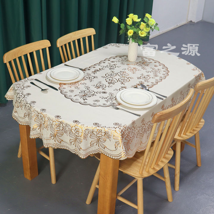 hot-ผ้าปูโต๊ะรูปไข่ผ้าปูโต๊ะกาแฟสไตล์ยุโรปกันน้ำกันลวกไม่ต้องซัก-pvc-ผ้าปูโต๊ะผ้าลูกไม้สี่เหลี่ยมใช้ในบ้าน
