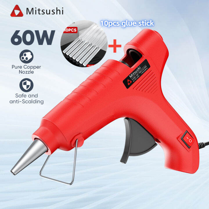 Electric Glue Gun Mitsushi 60W 100240V Hot Melt Glue Gun Heavy Duty