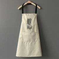 Apron Oil-proof and waterproof apron waist hand wiper Sleeveless apron Household cooking tools Kitchen cooking accessories Aprons