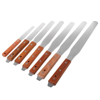 【YF】 Brand New and High Quality Stainless Steel Inking Paint Glue Mixing Draw Spatula Scrape Texture Scraper