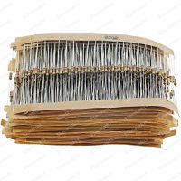 1000pcs/lot 1/4W resistors assorted kit 0.25W Carbon Film resistance set 2.2 ohm -2.2 M Assortment resistor package