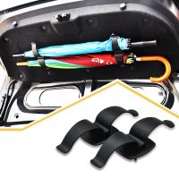 Car Trunk Mounting Double Bracket Umbrella Holder Rack Clip Hook Multifunctional Auto Interior Fastener Organiser Fit