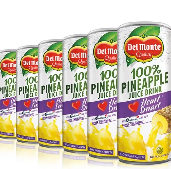 Del Monte 100 Pineapple Juice Heart Smart 240 ml set of 6 Lazada PH