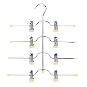 LochimuPant Hanger 5 Tier Heavy Duty 11lb Pants Rack Space Saver Multilayer  Hanger NonSlip Wardrobe Closet Clothes Organizer Gray Black  Walmartcom