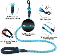 Pet Leash Reflective Strong Dog Leash 1.5M Long with Comfortable Padded Handle Heavy Duty Training Durable Nylon Rope Leashes