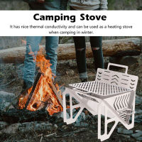 Ultra-Light Camping Stove Folding Wood Burning Backpacking Stove Stainless Steel Camp Stove with Storage Bag for Outdoor Camping Picnic Hiking BBQ