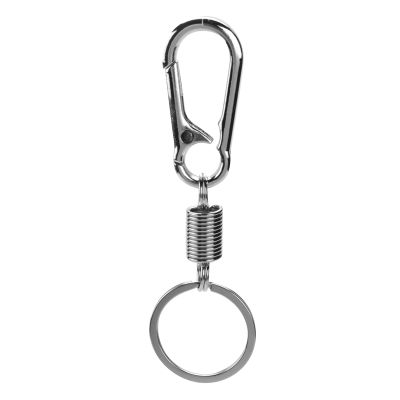 Sturdy Carabiner Key Chain Key Ring Polished Key Chain Spring Key Chain Business Waist Key Chain