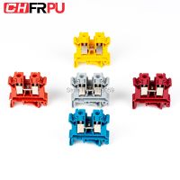 [HOT ZHKKZZLWWG 510] 10PCS UK 10N Universal DIN Rail Mounted Terminal Blocks สกรูประเภท Connector ไฟฟ้า Crimp Terminator