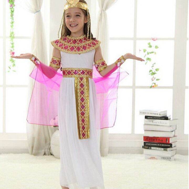 Ancient Egypt Egyptian Pharaoh Cleopatra Prince Princess Costume For
