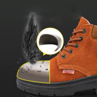 ?Big bransd Discount?รองเท้าเซฟตี้ หัวเหล็กSafety Shoes 2022 รองเท้าทำงานผู้ชาย รองเท้าเซฟตี้ชาย/รองเท้า/ รองเท้าผู้ชายข้อเท้า ตาล