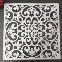 30 x 30cm DIY reusable molds laser cut painting stencils floor tile fabric wall mold furniture mandala painting stencils N40