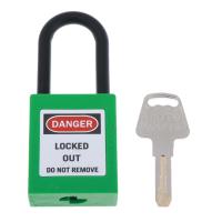 SunniMix Safety Padlock Lockout Tagout Lock Keyed Alike Padlock, Nylon &amp; Stainless Steel, 83Mm,6 สีให้เลือก