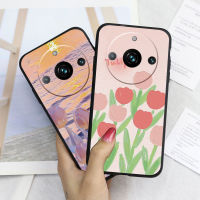 KOSLAM ดอกทิวลิป Frosted ซิลิกาเคสโทรศัพท์เจลสำหรับ Realme 11 Pro 11 Pro + C53 C55 C33 C35 C15 C20 C30 C30s C31 C25Y Realme 9i C21Y C25s C17 C12 10 5G 4G 10 Pro 4G 5G 9 Pro + 8i 7i Narzo 50i 50A ดีไซน์ใหม่นายกเคสทีพียูนุ่มในสต็อก