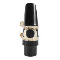 【cw】 Sax Saxophone Mouthpiece Plastic with Cap Metal Buckle Reed Patches   8