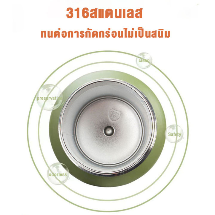 กระบอกเก็บเย็น-แก้วเก็บเย็น24ชม-กระบอกน้ำสแตนเลส1l-316สแตนเลส-ก็บความร้อน-เก็บความเย็น-ออกแบบให้มีแฟชั่น-สะดวกต่อการพกพา-มีหูหิ้ว-มีฟาง