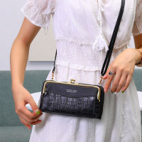 Vintage Women Long Wallet Crocodile Pattern Mobile Phone Pockets Ladies Shoulder Bag Crossbody Bags for Female bolsas femininas