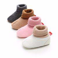 【hot】！ 0-18M Baby Shoes Boy Fur Warm Newborn Toddler Infant Prewalkers Pink Soft Sole Padded