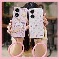 solid color protective Phone Case For OPPO A1 Pro 5G/Reno8T 5G creative Cartoon trend Mens and Womens luxurious ring