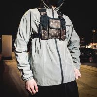 Tactical Chest Bag กระเป๋าคาดหน้าอกสไตล์ฮิปฮอป Men Rig Bag กันน้ำ กระเป๋าสะพายข้าง Hip Hop Street Wear Sling Shoulder Bag