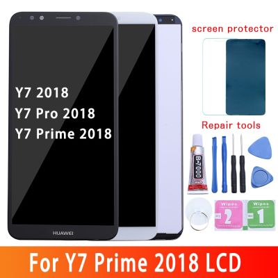 Huawei Y7จอแสดงผล Lcd แบบสัมผัสหน้าจอสำหรับ Huawei Y7โปรจอแอลซีดีพร้อมกรอบ Y7หน้าจอที่สำคัญ Lnd L22 Lx2 L21 L23 L29 Lx1