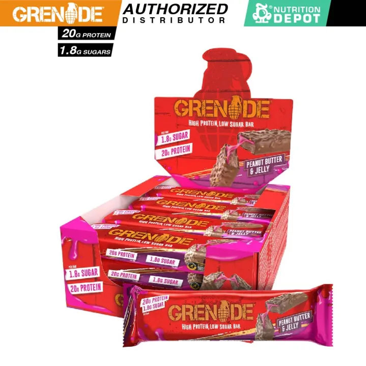 Grenade Carb Killa Protein Bar Peanut Butter & Jelly 1 Box (12 Bars