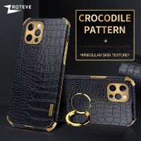 For iPhone14 Case Zroteve Crocodile Pattern Leather Cover For Apple iPhone 14 13 11 12 Pro Max Mini X XR XS 7 8 Plus SE 3 Cases  Screen Protectors