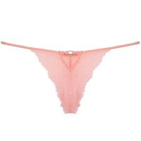 Annebra กางเกงใน ทรงตอง ผ้าลูกไม้ Thong Panty รุ่น  AU3-821 สีชมพู