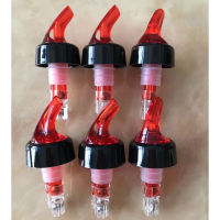 6pcs Bottle Pourers Spout Food Grade Plastic Liquid Dispenser Bottle Nozzle Barware For Wine Co