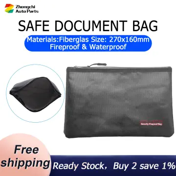 Best Fireproof Document Bag Money Box Fireproof Fireproof Waterproof 27 *  17 Cm | Fruugo AE