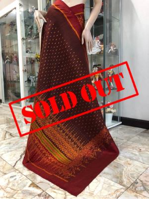 **sold out**ผ้าไหมมัดหมี่แท้เครือราชวัตร ลายละอองดาว หน้านาง ทอ4ตะกอ ผ้าไหมมัดหมี่สุรินทร์แท้ 100% ผ้าไหมมัดหมี่ ผ้าไหมไทยแท้