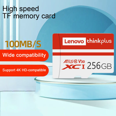 Lenovo การ์ดความจำ128GB/256GB/512GB ความจุขนาดใหญ่ที่แฟลชไดรฟ์สองหัวความเร็วสูงสูงอย่างมืออาชีพที่เก็บข้อมูลที่มีประสิทธิภาพเสถียรการ์ด SD อเนกประสงค์แบบบางเฉียบการ์ดอุปกรณ์เก็บข้อมูลแฟลช TF สำหรับกล้องประ Lenovo