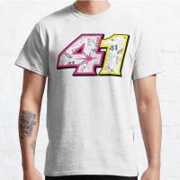 เสื้อยืดโอเวอร์ไซส์Lyzh เสื้อยืด ลาย Aleix Espargaro Number 41 2023 สําหรับ Suzuki SYM Harris Benelli Bakker YMHAHA BSAS  PPEL