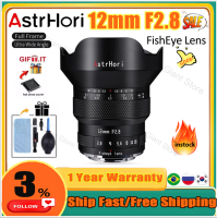 Astrhori เลนส์ฟิชอายมุมกว้างอัลตร้าฟูลเฟรม F2.8 12มม. สำหรับ Fujifilm G GFX GFX100 Gfx50r Sony E Canon RF Nikon Z Leica L