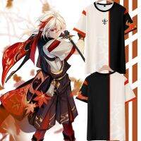 Yuanshen Clothes Maplehara Marihara Merchandise Pain Suit Summer Casual Two-Dimensional Anime Loose Short-Sleeved T-Shirt T