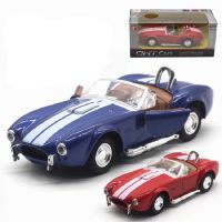 Metal Car Model Ford Shelby Cobra 427 Electric Collection Pull-Back 1/32 Scale Souvenir Alloy Cars Birthday Gift for Children